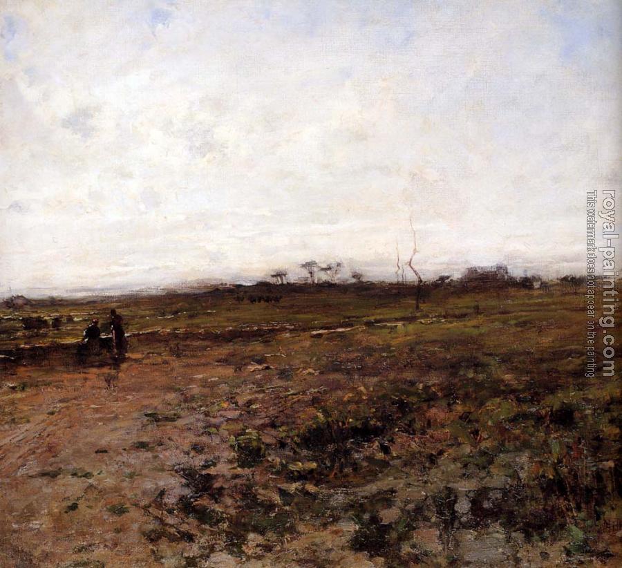 Jean-Francois Millet : Landscape With Two Peasant Women